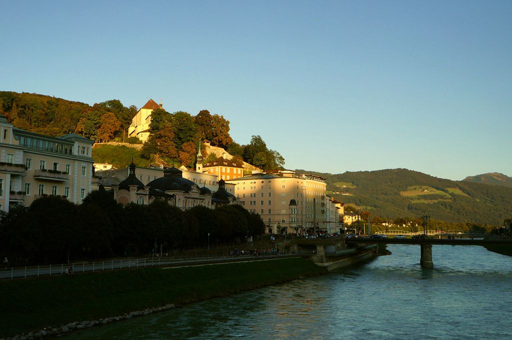 薩爾茨堡的金色夕陽